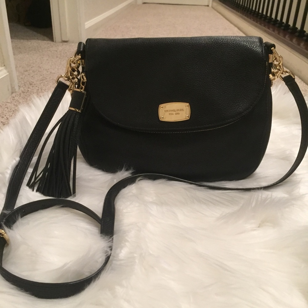 Michael Kors Leather Bedford Tassel Crossbody
